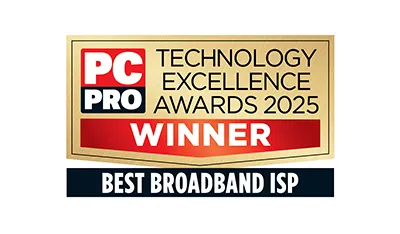 PC Pro 2025 - Best Broadband ISP